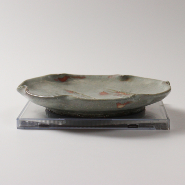萩焼(伝統的工芸品)銘々皿御本手青木の葉