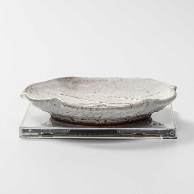 萩焼(伝統的工芸品)銘々皿鬼萩木の葉