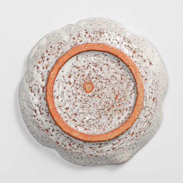 萩焼(伝統的工芸品)銘々皿鬼萩木の葉