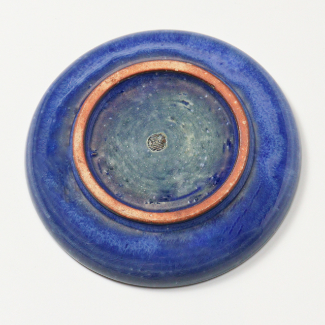 萩焼(伝統的工芸品)小皿透青釉丸No1237