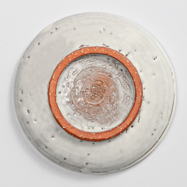 萩焼(伝統的工芸品)小皿鬼白松丸