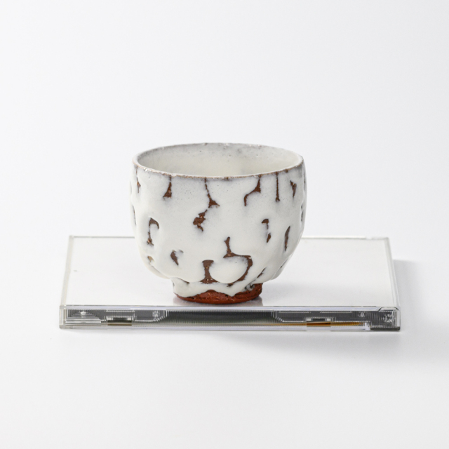萩焼(伝統的工芸品)汲出し湯呑小鬼白松呉器No125