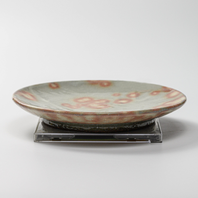 萩焼(伝統的工芸品)平皿中御本手丸