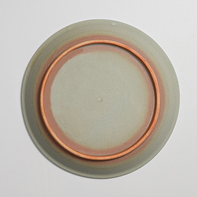 萩焼(伝統的工芸品)大皿刷毛姫丸