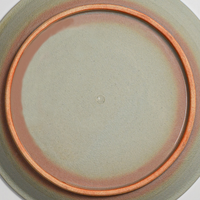 萩焼(伝統的工芸品)大皿刷毛姫丸