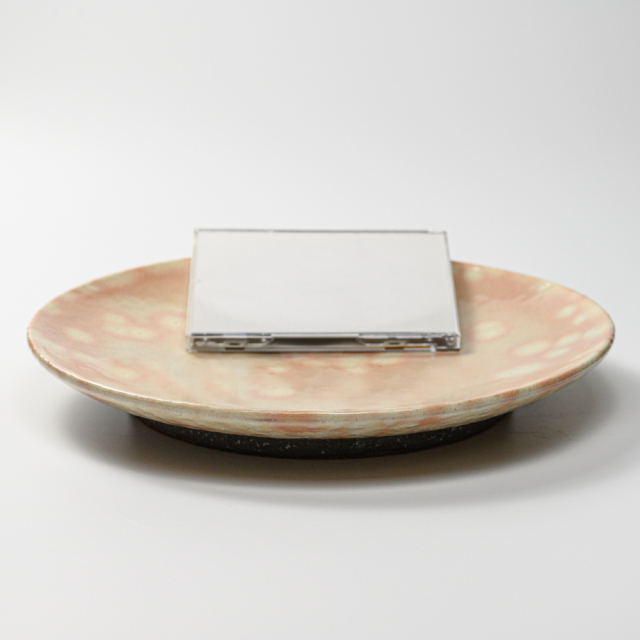 萩焼(伝統的工芸品)特大皿御本手丸