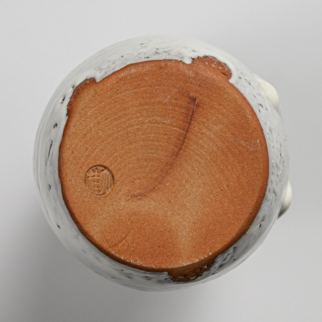 萩焼(伝統的工芸品)花入鬼白松瓢箪No1408