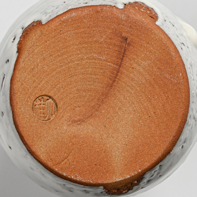 萩焼(伝統的工芸品)花入鬼白松瓢箪No1408