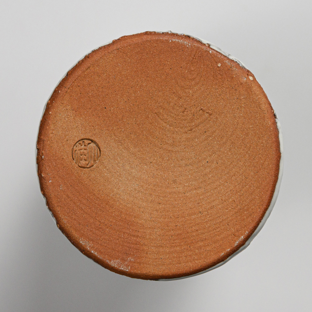 萩焼(伝統的工芸品)花入鬼白松砧No1409