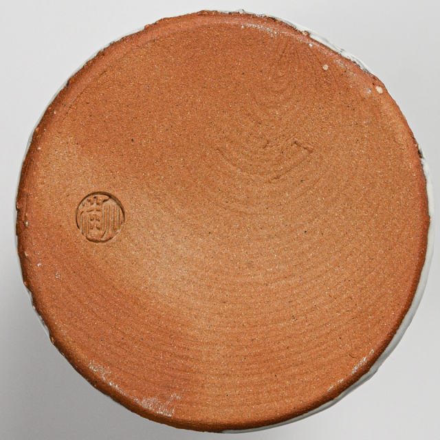 萩焼(伝統的工芸品)花入鬼白松砧No1409