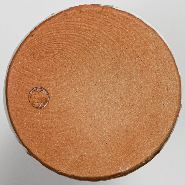 萩焼(伝統的工芸品)花入鬼白松徳利形耳付No1410