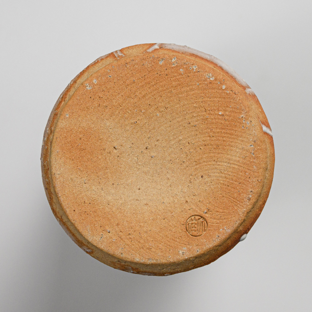 萩焼(伝統的工芸品)花入鬼白松肩衝ヘラメNo1412