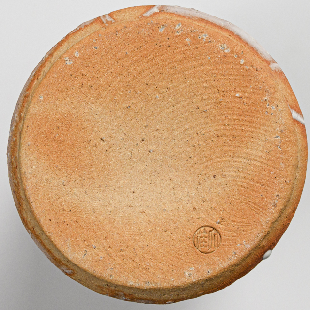 萩焼(伝統的工芸品)花入鬼白松肩衝ヘラメNo1412