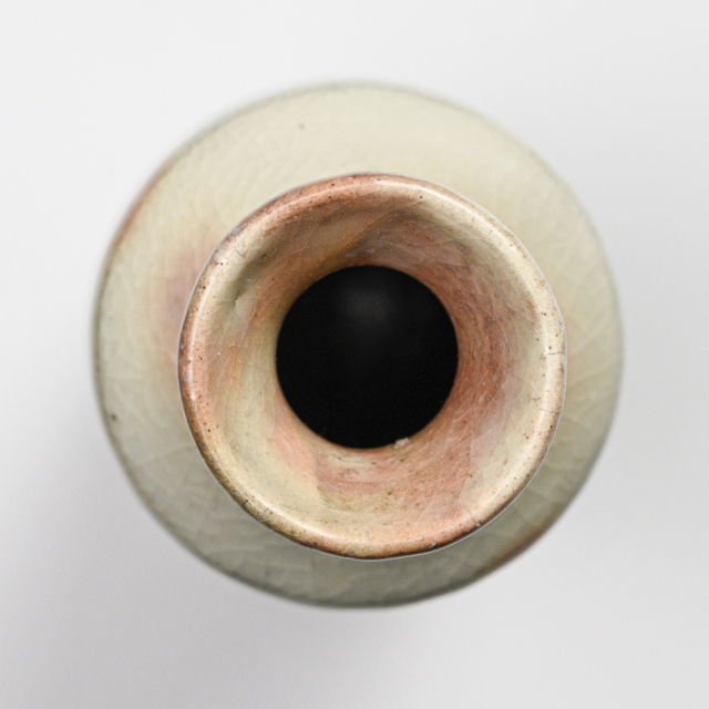 萩焼(伝統的工芸品)花入細手御本手撫肩衝ヘラメNo1424