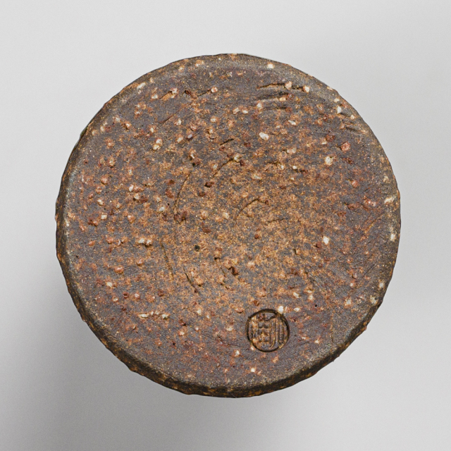 萩焼(伝統的工芸品)花入細手御本手撫肩衝ヘラメNo1424