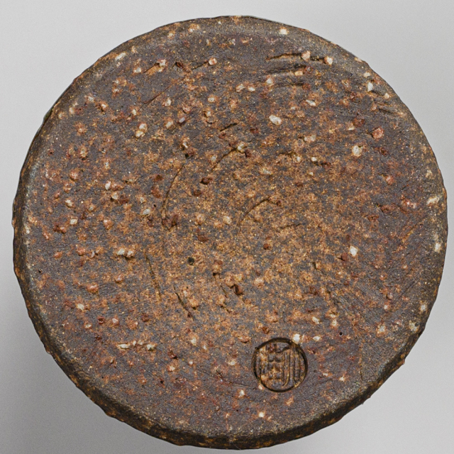 萩焼(伝統的工芸品)花入細手御本手撫肩衝ヘラメNo1424