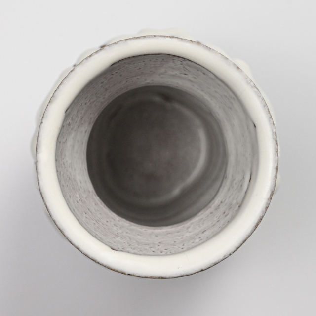萩焼(伝統的工芸品)花入小鬼白松中蕪No1443