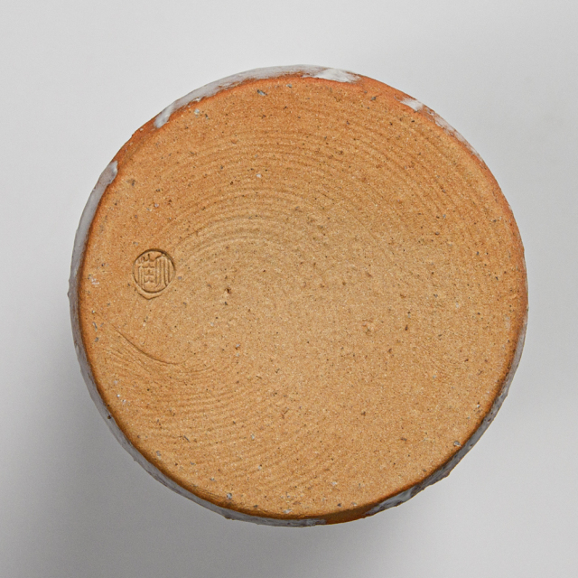 萩焼(伝統的工芸品)花入小鬼白松竹形No1444