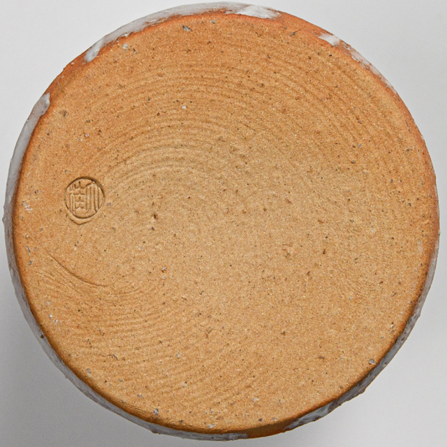 萩焼(伝統的工芸品)花入小鬼白松竹形No1444