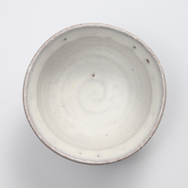 萩焼(伝統的工芸品)汲出し湯呑大鬼白竹朝顔No144