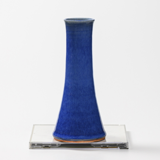 萩焼(伝統的工芸品)花入小細手透青釉円錐形No1453