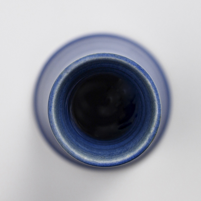 萩焼(伝統的工芸品)花入小細手透青釉円錐形No1453
