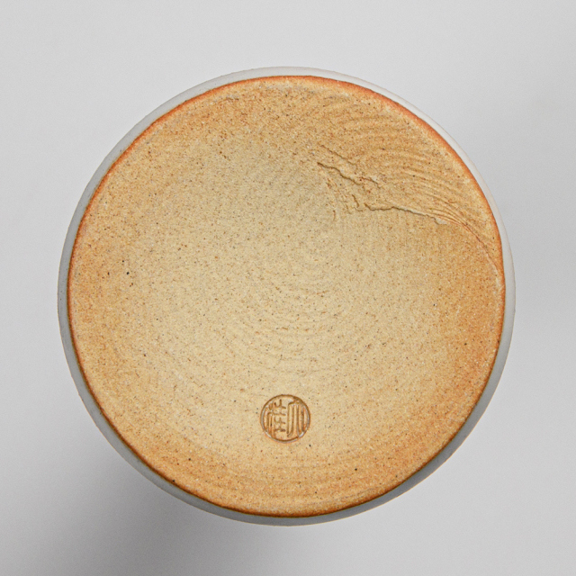 萩焼(伝統的工芸品)花入小細手白姫円錐形No1454