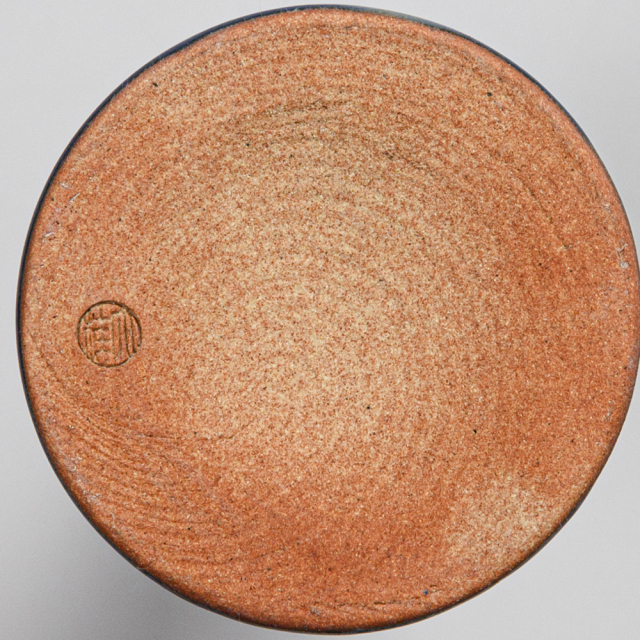 萩焼(伝統的工芸品)花入小細手藍釉円錐形No1458