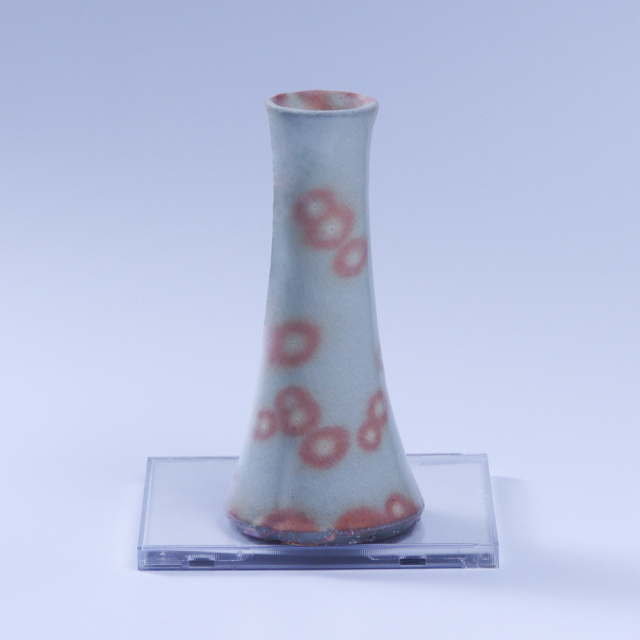 萩焼(伝統的工芸品)花入小細手御本手円錐形No1459
