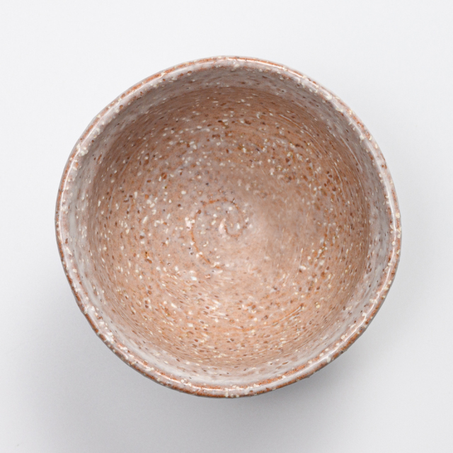 萩焼(伝統的工芸品)汲出し湯呑大鬼萩朝顔No145