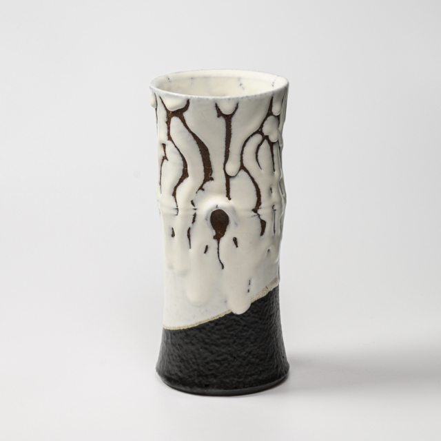 【美品】萩焼 花器 春夏秋冬 萩焼花入（化粧・御本手） | 萩焼 窯元 緑栄窯 Ryokuei