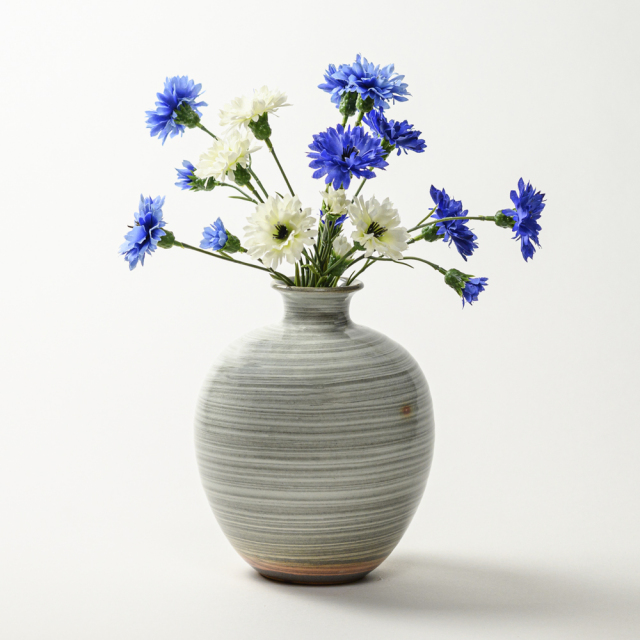 萩焼・つる首花入れ・一輪差し花瓶・花入れ・花器