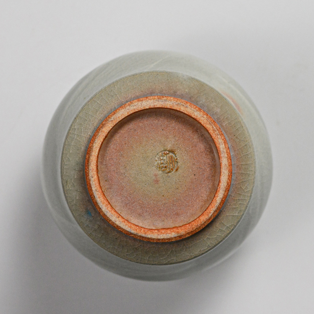 萩焼(伝統的工芸品)ミニ花入刷毛姫瓶子No1531