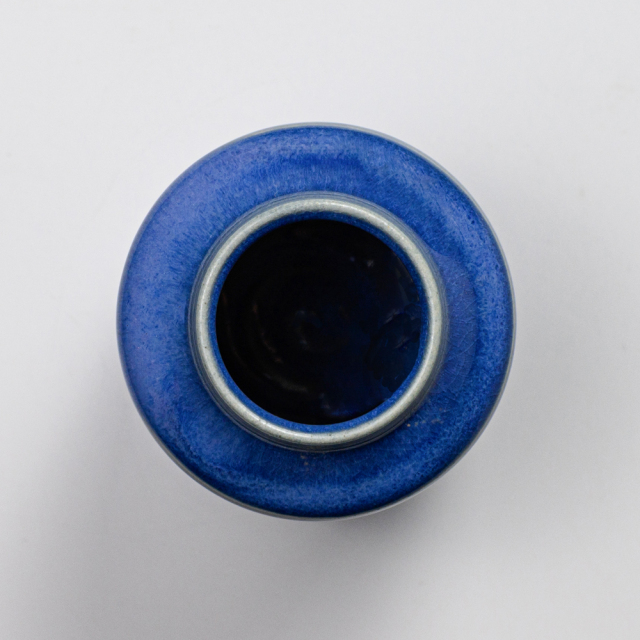 萩焼(伝統的工芸品)ミニ花入透青釉肩衝No1535