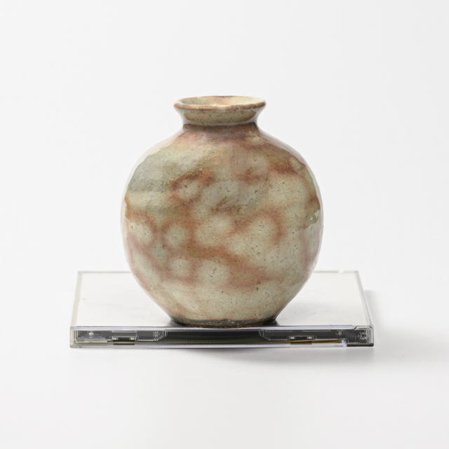 萩焼(伝統的工芸品)ミニ花入御本手丸No1536