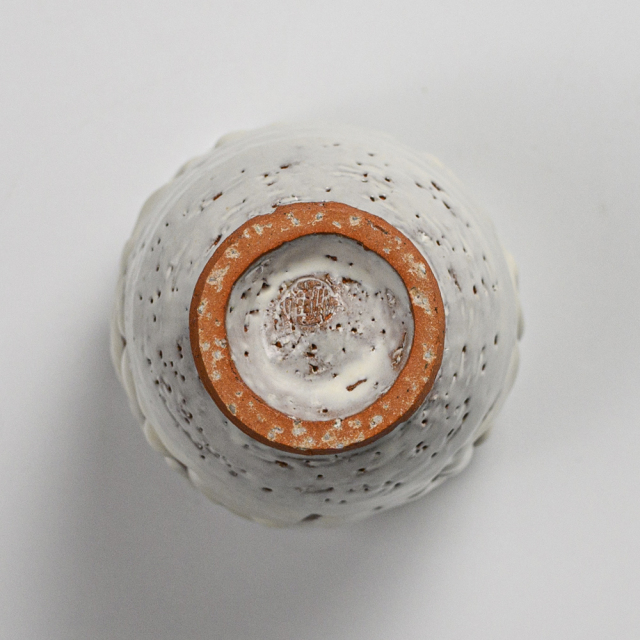 萩焼(伝統的工芸品)ミニ花入細鬼白松桂No1542