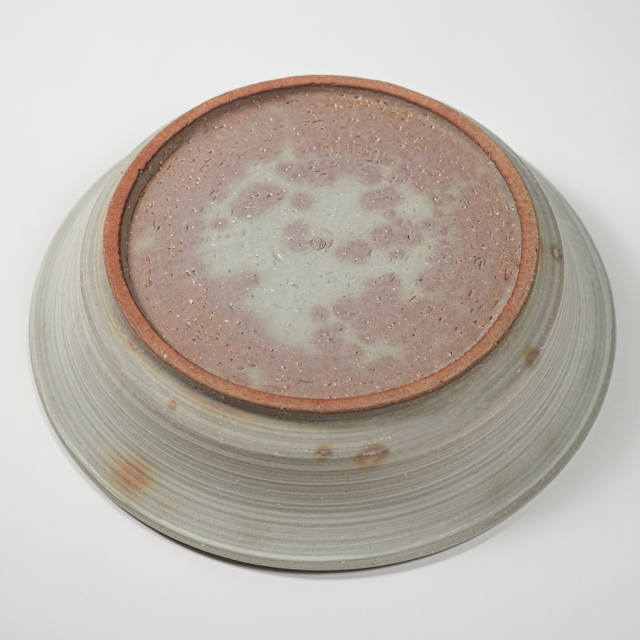 萩焼(伝統的工芸品)水盤刷毛姫荒端反No1601