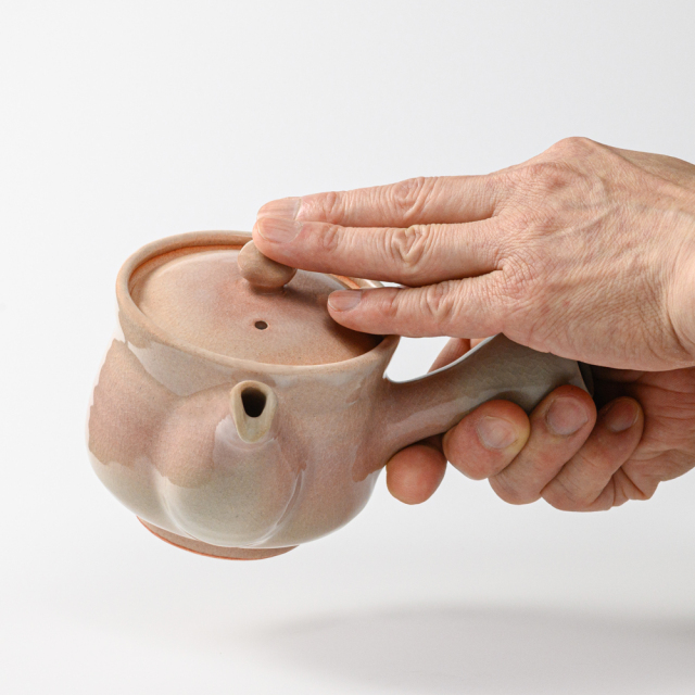 萩焼(伝統的工芸品)急須中姫萩姫筒鉄砲口