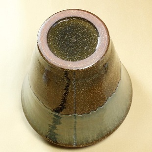 萩焼(伝統的工芸品)大つぼ鉄青釉肩衝広口