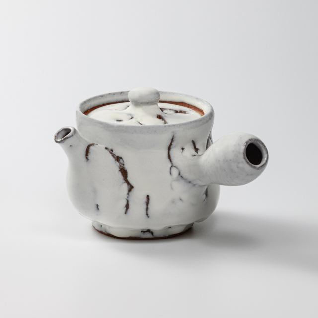 萩焼(伝統的工芸品)急須中鬼白竹筒鉄砲口