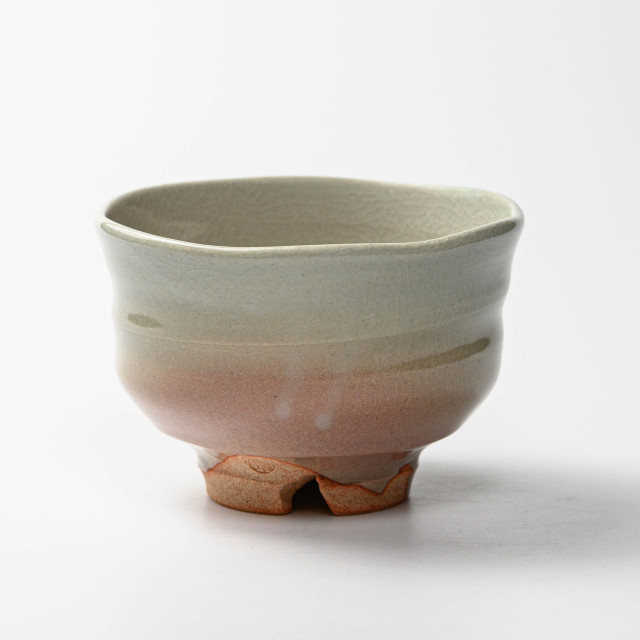 萩焼(伝統的工芸品)抹茶碗姫萩端反No1803