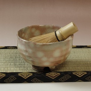 萩焼(伝統的工芸品)抹茶碗御本手半筒