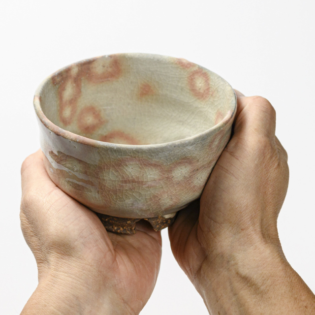 萩焼(伝統的工芸品)抹茶碗御本手端反No1808