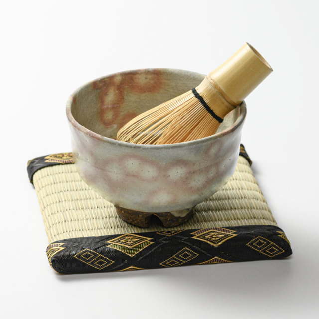 萩焼(伝統的工芸品)抹茶碗御本手端反No1808