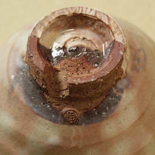 萩焼(伝統的工芸品)抹茶碗御本手平