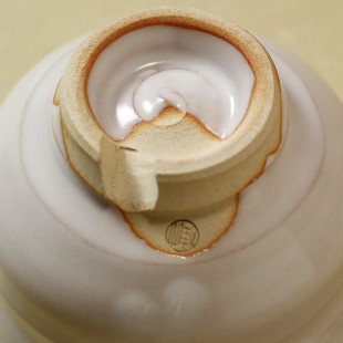 萩焼(伝統的工芸品)抹茶碗白姫端反