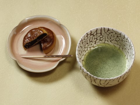 萩焼(伝統的工芸品)抹茶碗上鬼白松半筒