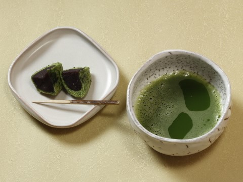 萩焼(伝統的工芸品)抹茶碗上鬼白梅手捻り馬盥