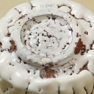 萩焼(伝統的工芸品)抹茶碗上鬼白荒竹半筒