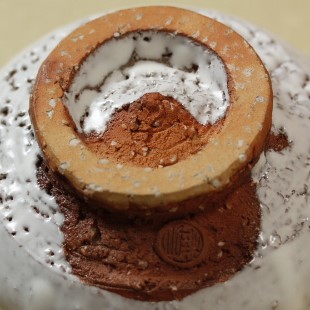 萩焼(伝統的工芸品)抹茶碗上鬼白荒竹胴締